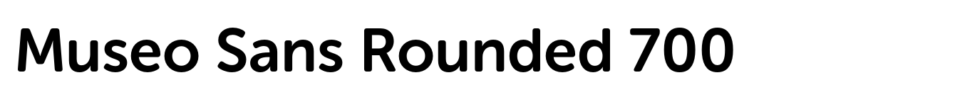 Museo Sans Rounded 700